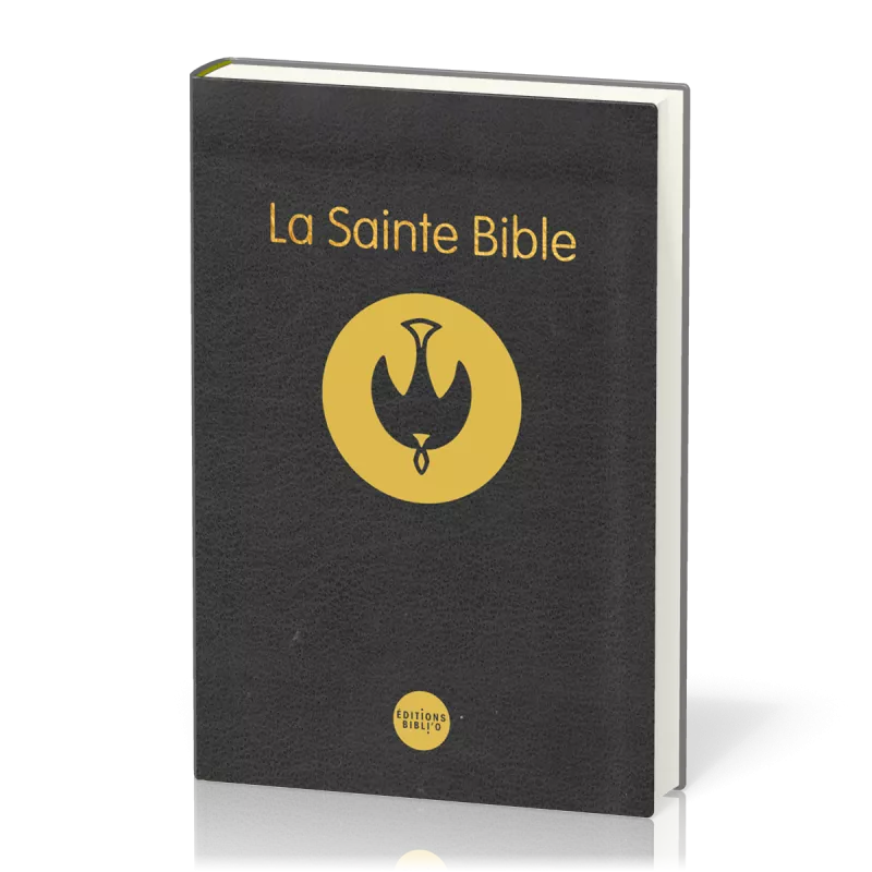 Bible La Colombe Segond Noire Semi Rigide Tranches Or