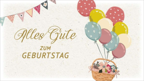 Schokolade Alles Gute - Geburtstag