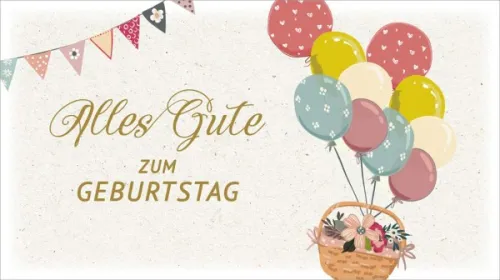 Schokolade Alles Gute - Geburtstag