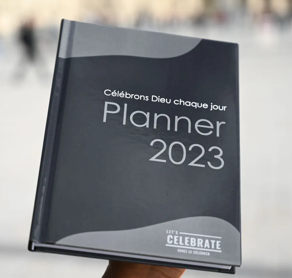 Planner 2023 "homme" - Célébrons Dieu chaque jour