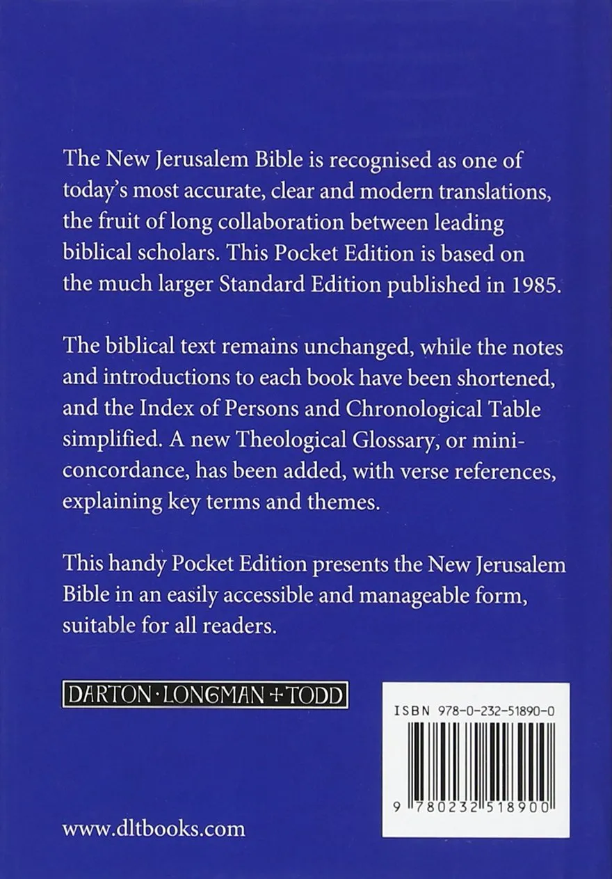 Englisch, Bibel New Jerusalem, kartonniert, blau Englisch, Bibel New Jerusalem, kartonniert, blau