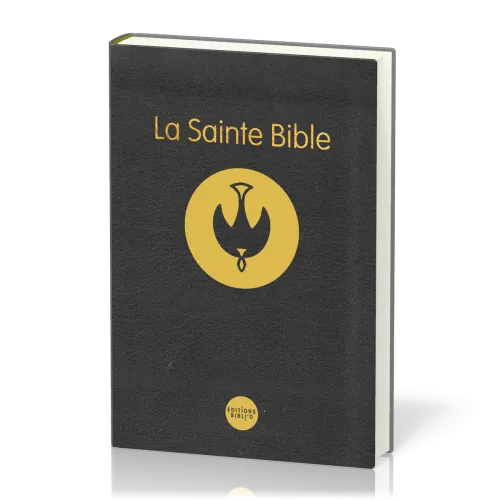 Bible à la Colombe Segond 1978, noire - semi-rigide, tranches or