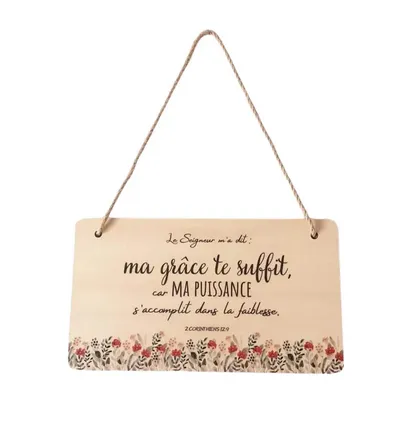 Tableau pancarte "Ma grâce te suffit"