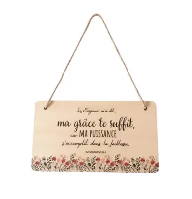 Tableau pancarte "Ma grâce te suffit"