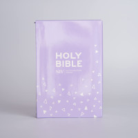 Anglais, Bible NIV, poche, souple, lilas, fermeture éclair