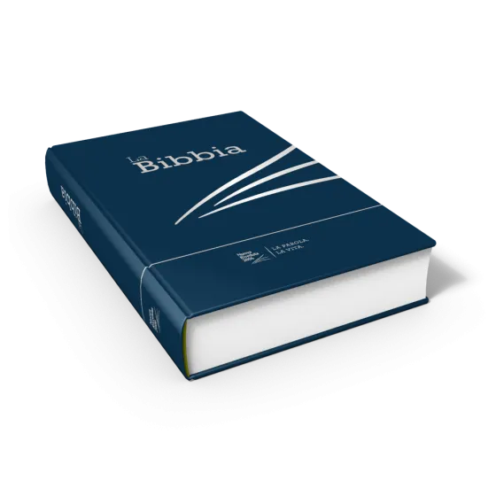 Italien, NR2006 Bible compacte - modèle rigide, illustré bleu foncé
