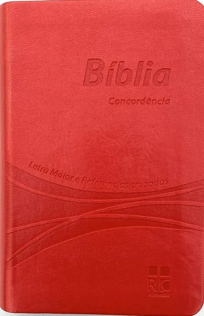 Portugais, Bible Almeida révisée et corrigée, rouge, tranche blanche