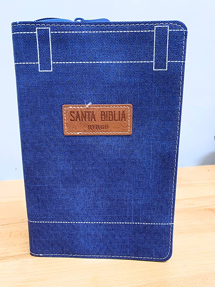 Spanisch, Bibel Reina Valera 1960, Grossdruck, Jeans, Goldschnitt, Reissverschluss, Griffregister
