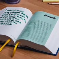 Englisch, reformierte Studienbibel English Standard Version, kartonniert mit Stoff, blau