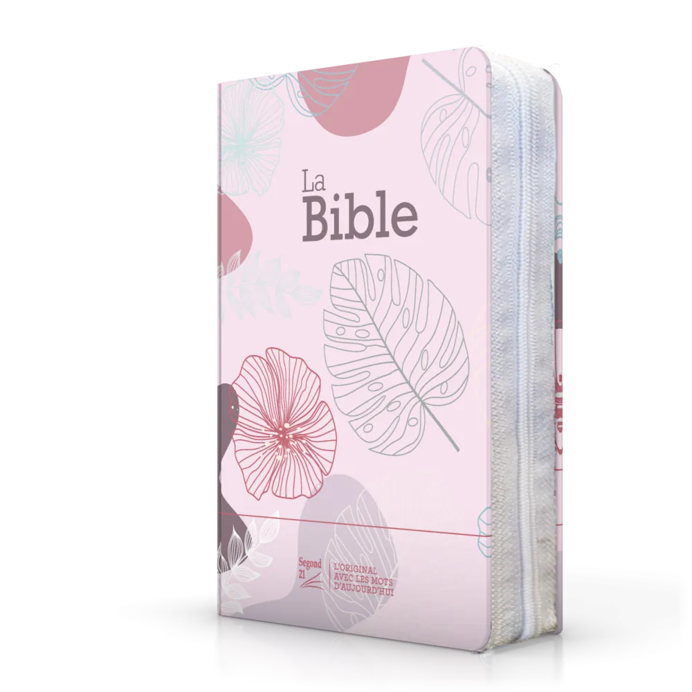 Bibel Segond 21 französischn (premium style) - Softcover aus Leinen mit Blättermuster, mit...