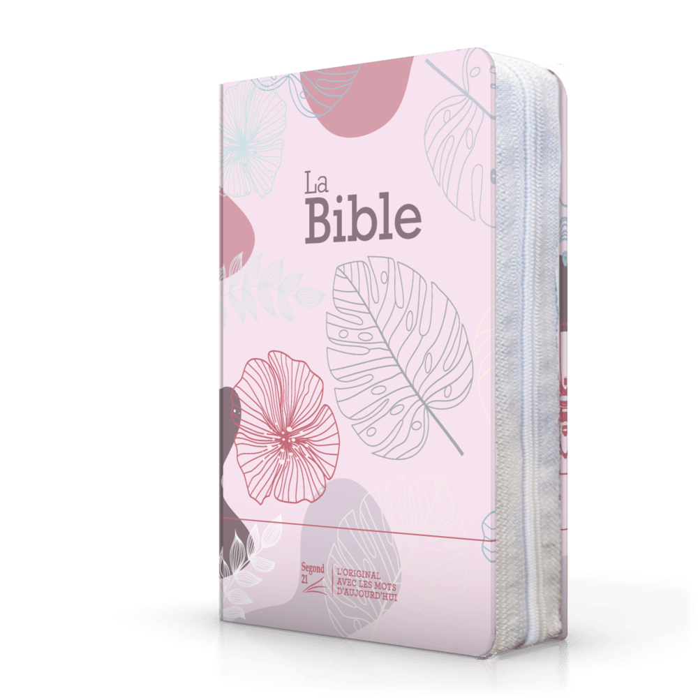 Bible Segond 21 compacte (premium style) - couverture souple toilée couleur rose bonbon, avec...