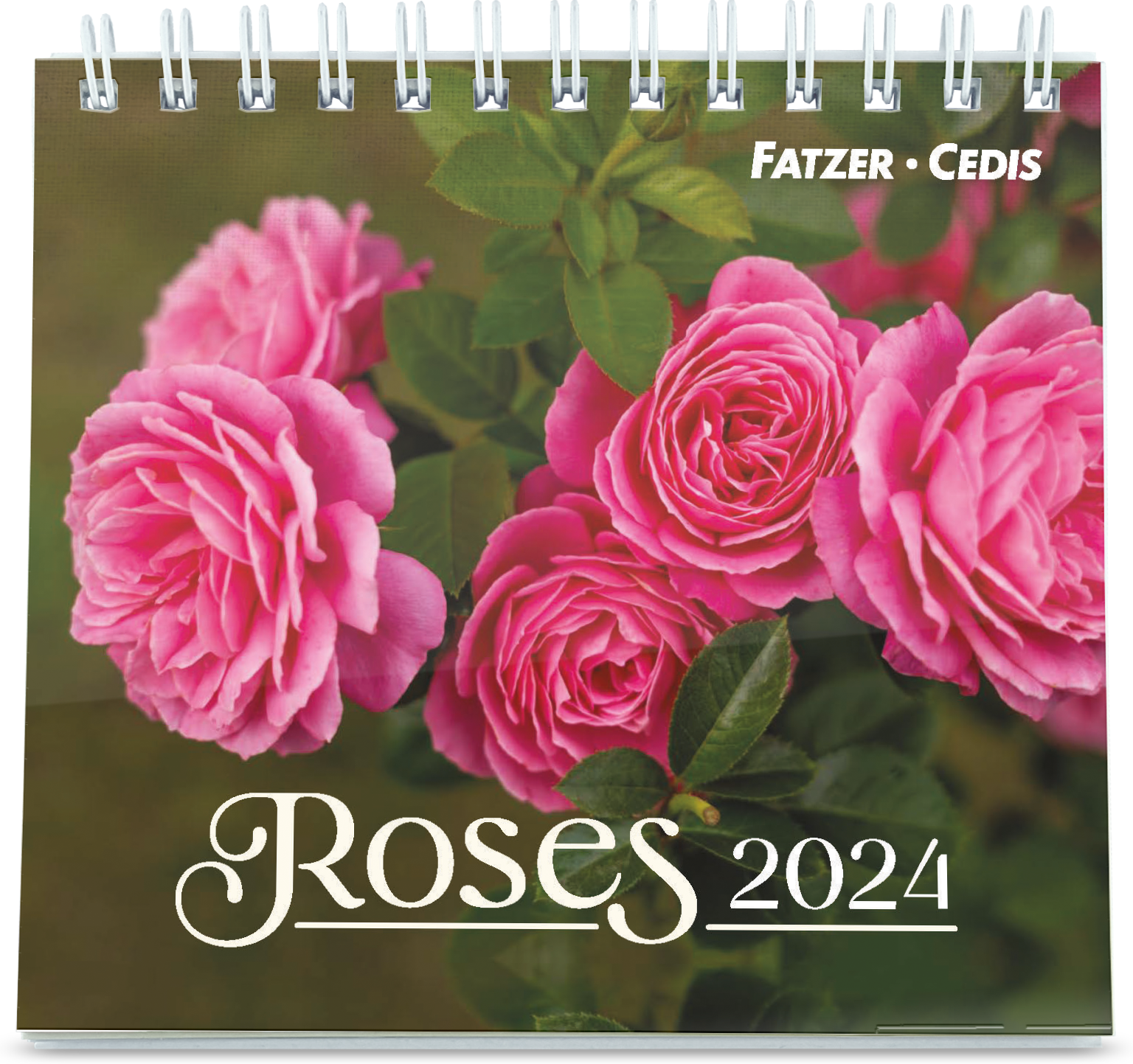 Roses Petit calendrier avec 12 magnifiques photos de roses 2024