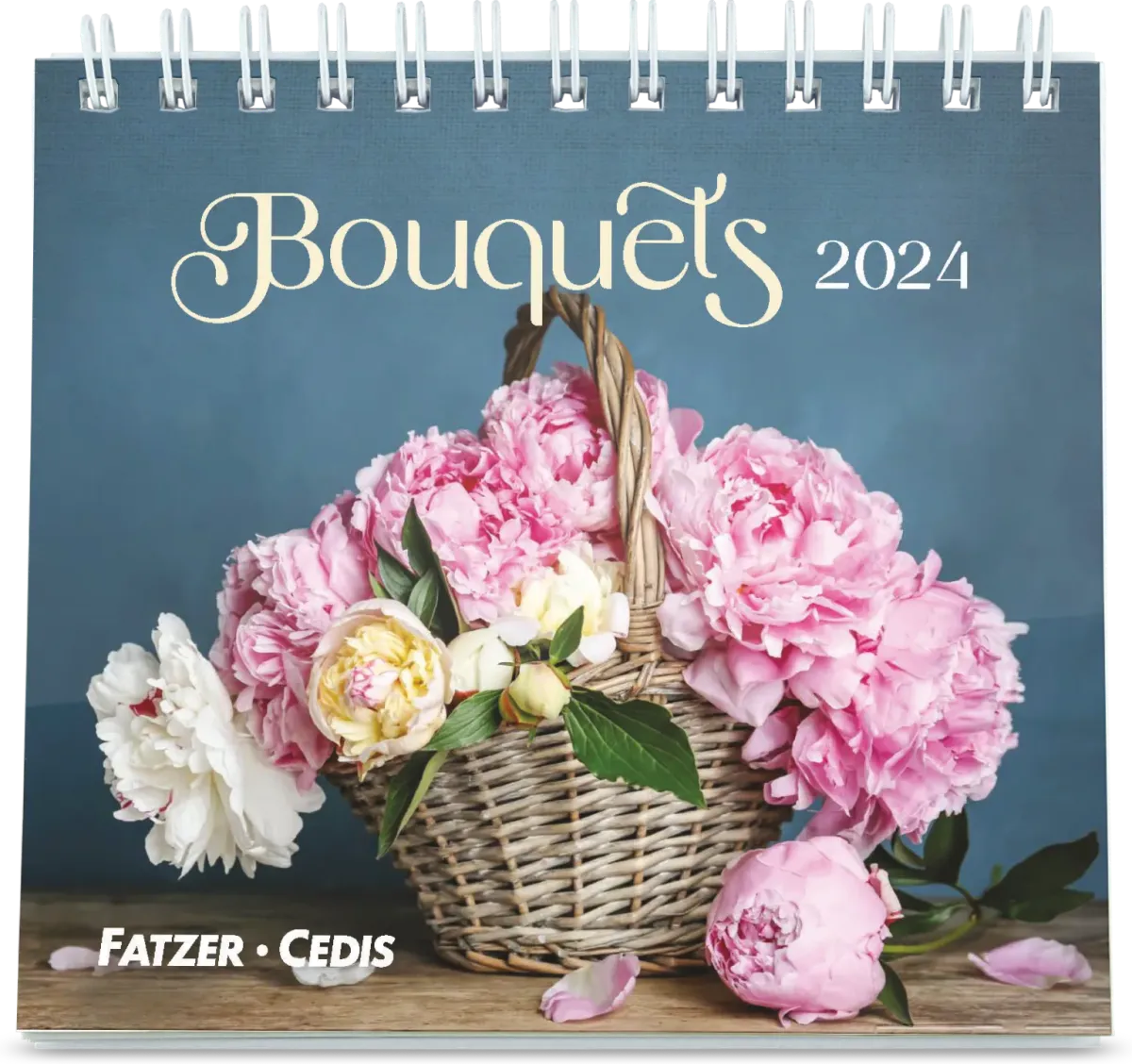 Bouquets - Petit calendrier avec 12 belles photos de bouquets