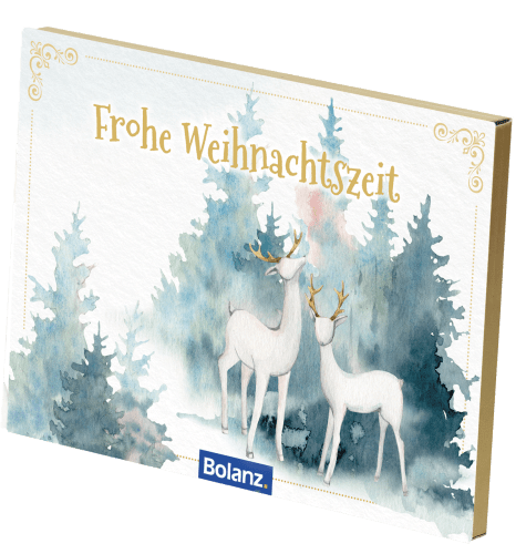 Postkartenbox Weihnachten „Frohe Weihnachtszeit“ - 12 verschiedene Postkarten in einer Box mit...