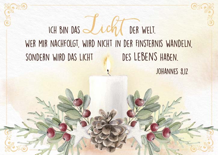 Postkartenbox Weihnachten „Frohe Weihnachtszeit“ - 12 verschiedene Postkarten in einer Box mit...