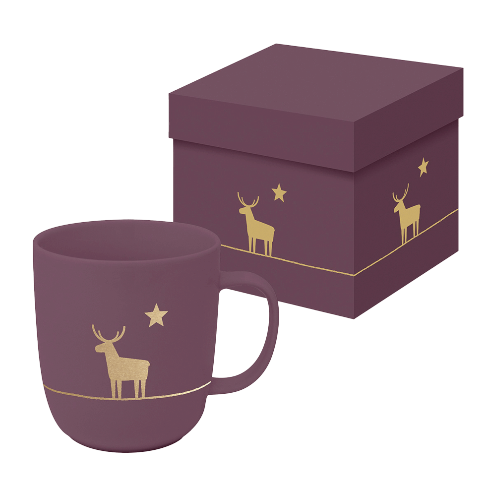 Tasse im Geschenkkarton Weihnachten 'Hirsch' - Pure Collection