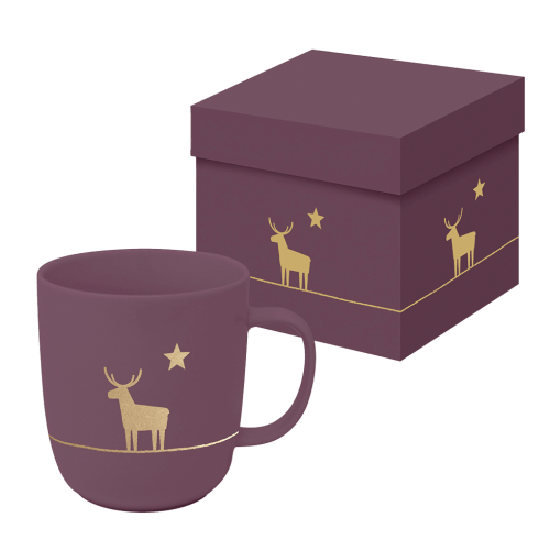 Tasse im Geschenkkarton Weihnachten 'Hirsch' - Pure Collection