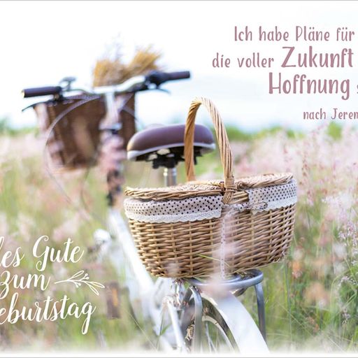 Doppelkarte Zukunft & Hoffnung Geburtstag