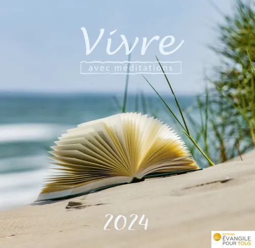 Vivre, avec méditations - Calendrier cartes postales, de table