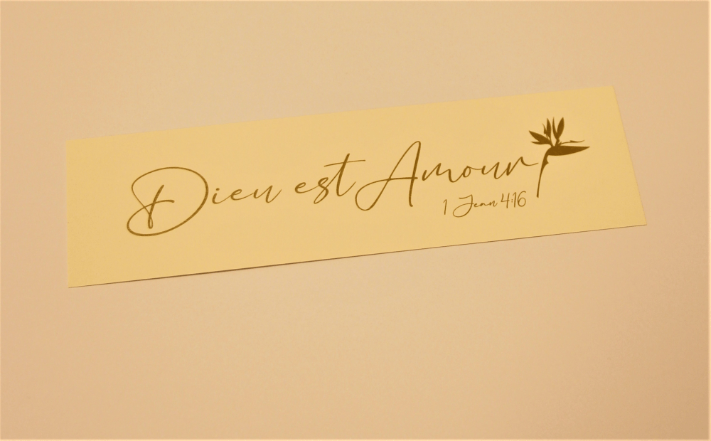 Marque-Pages Blanc Direction - Dieu est Amour