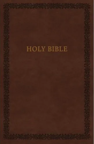 Anglais, Bible, NKJV, similicuir, brune