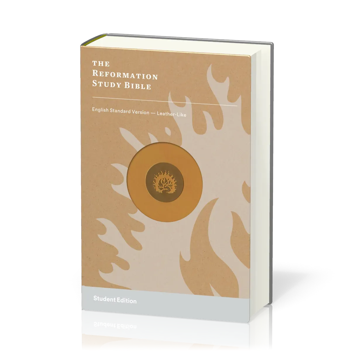 Anglais, Bible English Standard Version, Reformation Study Bible, Student Edition, similicuir, beige