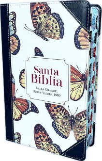 Spanisch, Bibel Reina Valera 1960, Grossdruck, illustrierter Einband mit Schmetterlinge,...