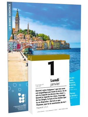 Calendrier La Bonne Semence - mural, à effeuiller, support cartonné