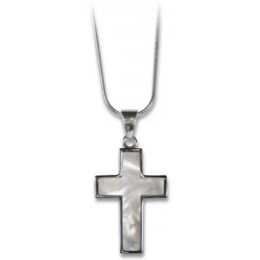 Collier - Croix et nacre