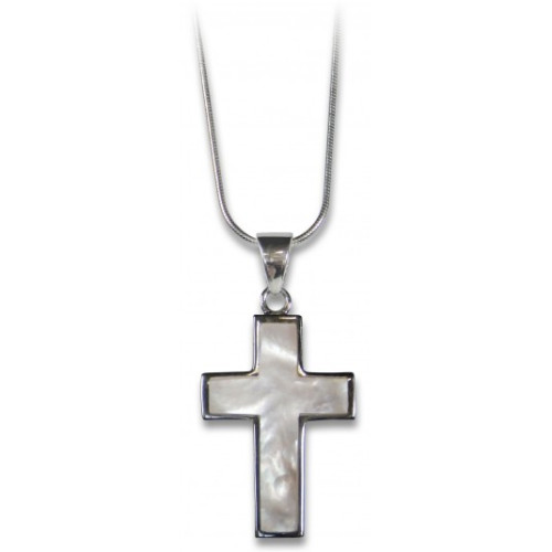 Collier - Croix et nacre