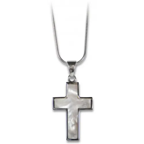 Collier - Croix et nacre