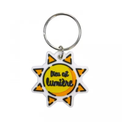 Porte-clé Soleil - "Dieu est lumière."