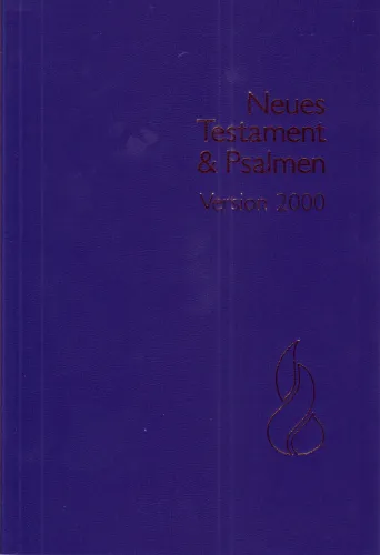 ALLEMAND, NOUVEAU TESTAMENT PSAUMES SCHLACHTER 2000, MAXI, BROCHÉE, BLEU