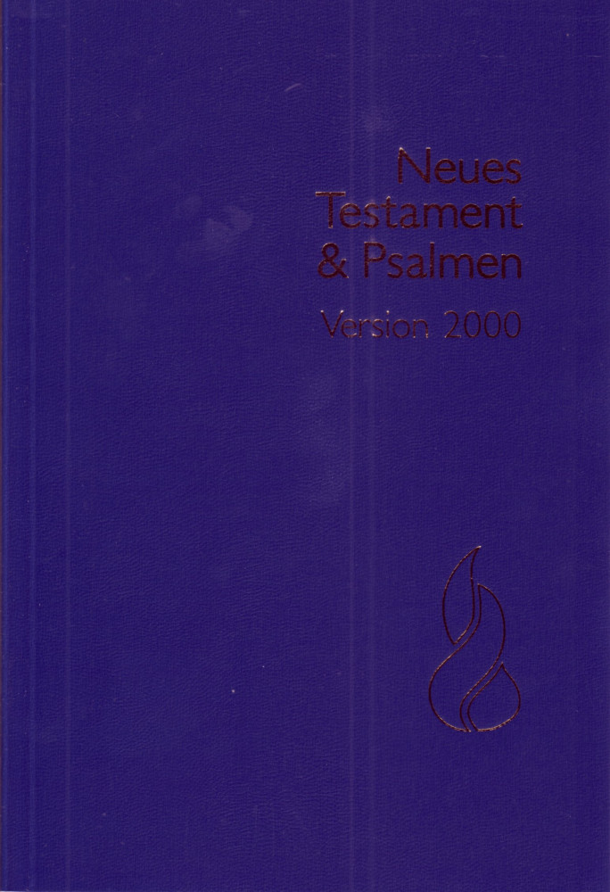 NT & Psalmen Schlachter 2000, Grossdruck, Paperback, blau