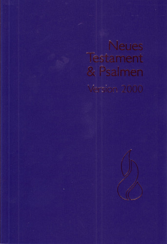 NT & Psalmen Schlachter 2000, Grossdruck, Paperback, blau