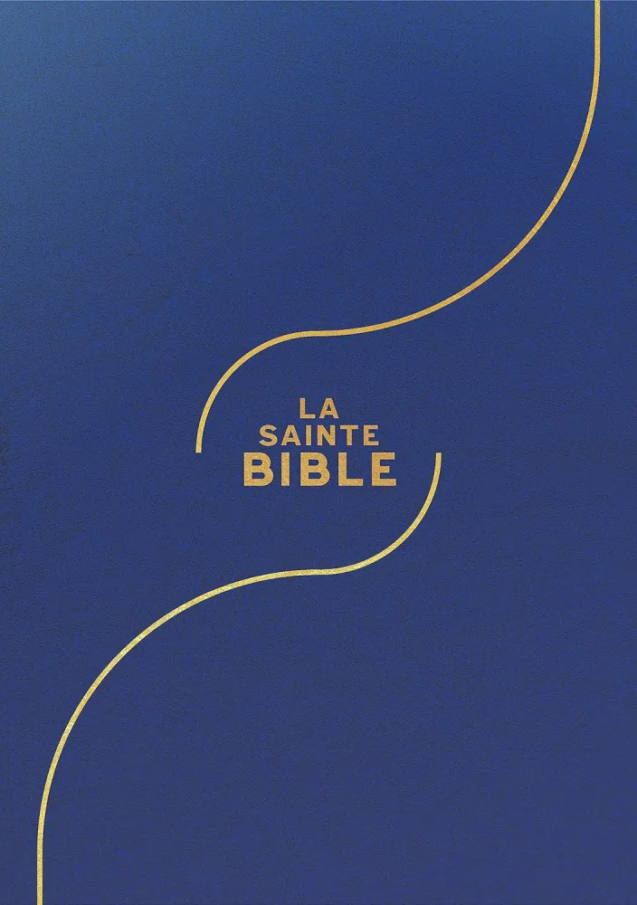 Bible Segond 1910, gros caractères, souple, vinyle bleu