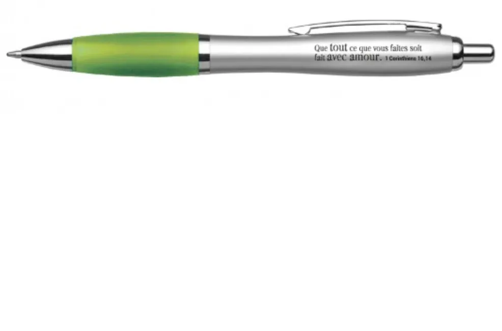 Stylo Mot d'ordre 2024 "1 Corinthiens 16.14" - Divers coloris