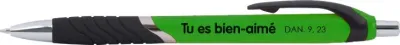 Stylo Vague "Tu es bien aimé" Daniel 9.23 - Couleur verte