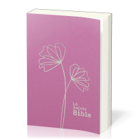 Bible, Segond 1910, gros caractères, souple, vinyle rose - 2 rubans marque-pages
