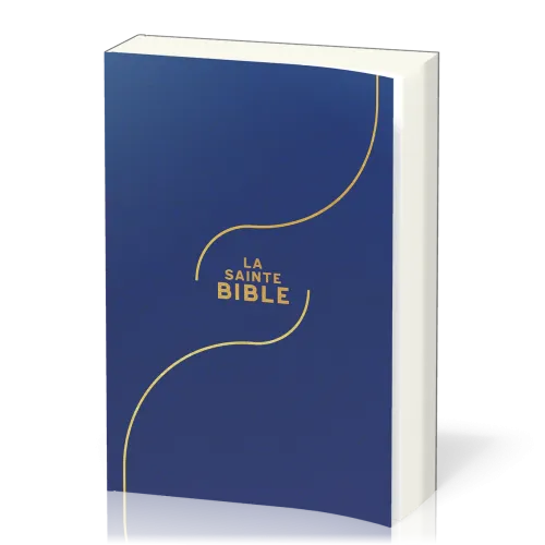 Bible Segond 1910, gros caractères, souple, vinyle bleu