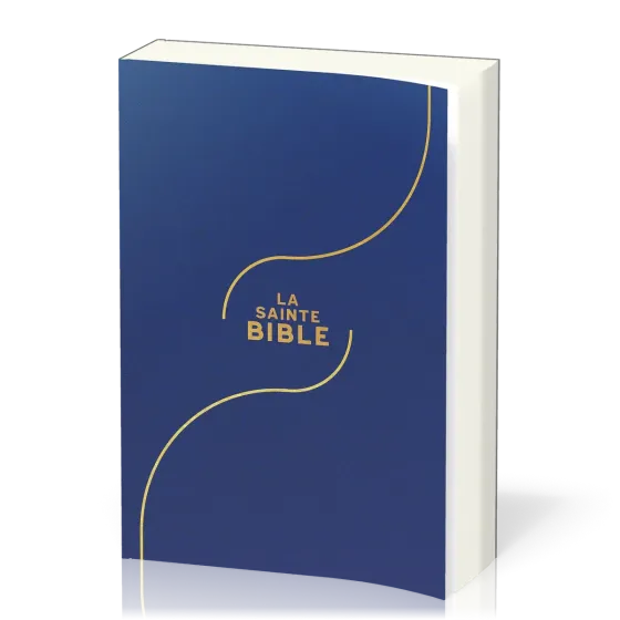 Bible Segond 1910, gros caractères, souple, vinyle bleu