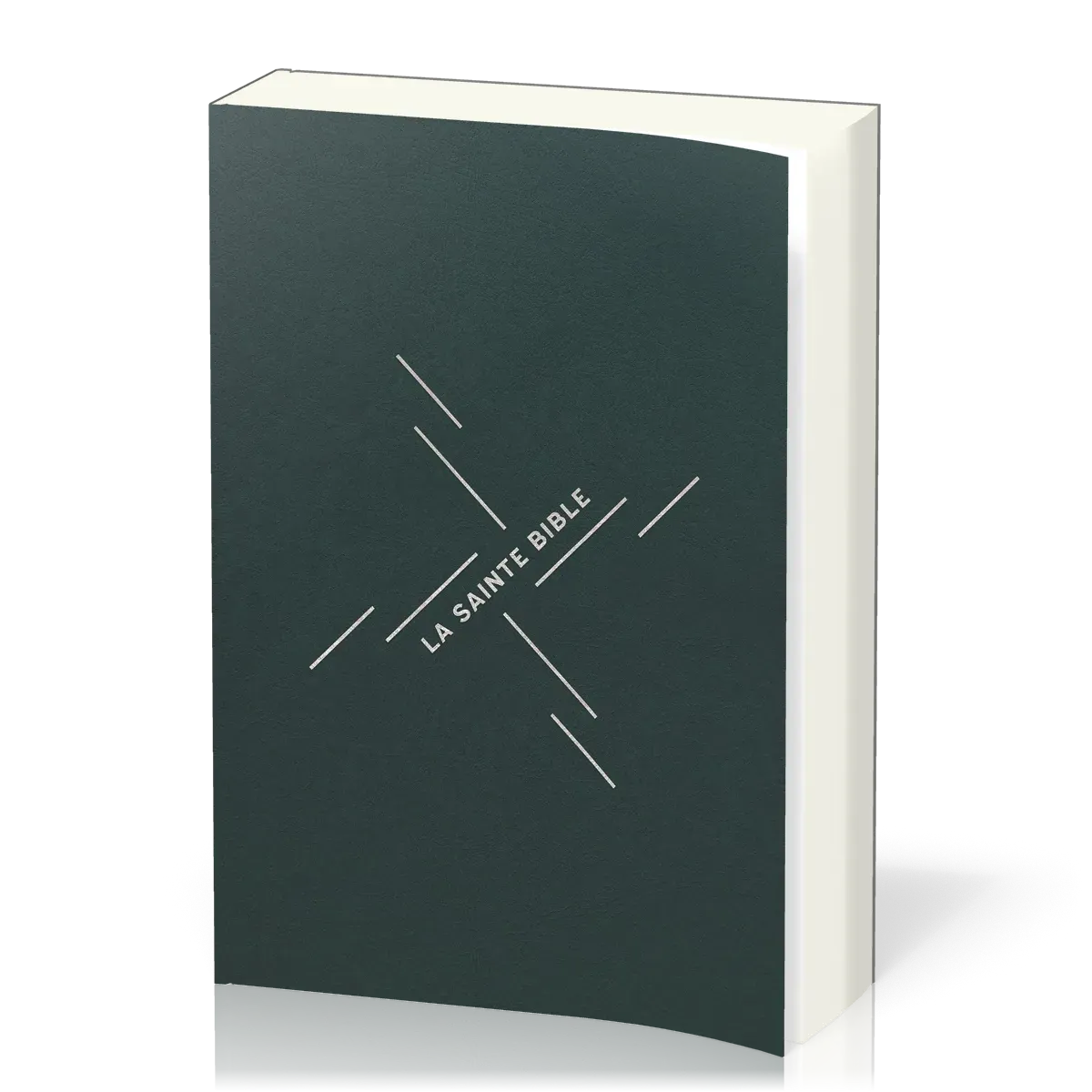 Bible Segond 1910, gros caractères, souple, vinyle vert - 2 rubans marque-pages