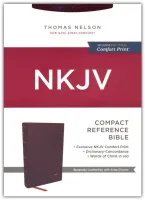 Anglais, Bible, New Jking James Version, compacte souple bordeaux, références parallèles, paroles...