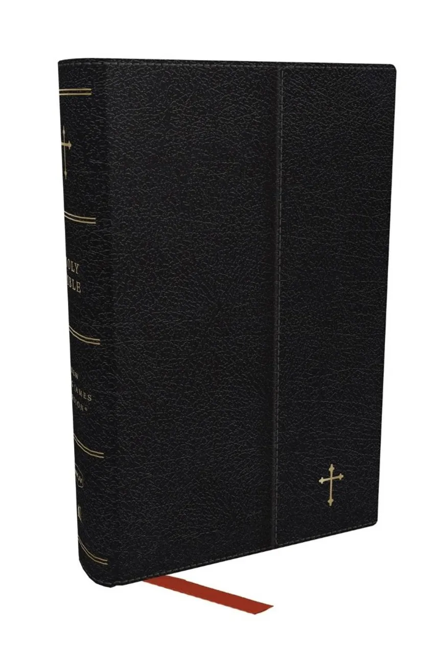 Anglais, Bible, NKJV, compacte souple noire, fermeture magnétique, références parallèles, paroles...