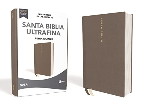 Spanisch, Bibel Nueva Biblia de Las Américas, ultradünn, Grossdruck, kartonniert, grau