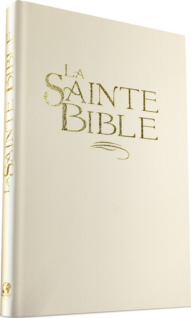 Bible Segond 1880 révisée, confort, blanc, tranche or - couverture rigide