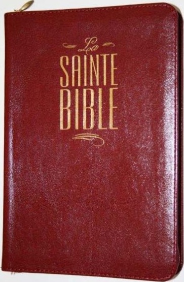 Bible Segond 1880 révisée, compacte, bordeaux - Esaïe 55, couverture souple, vivella, fermeture...