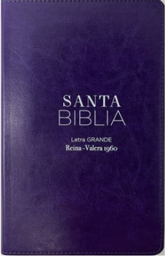 Spanisch, Bibel Reina Valera 1960, Grossdruck, Kunstleder, lila, Goldschnitt