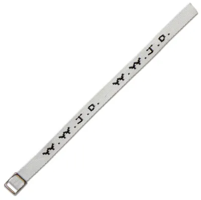 BRACELET WWJD BLANC