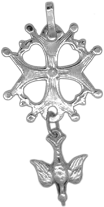 Croix Huguenote en argent 925 - 17mm - 1.15gr